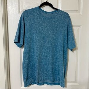 Men’s Blue Lululemon Metal Vent Tech Short-Sleeve Shirt